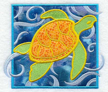 Tropical Sea Turtle (Applique)