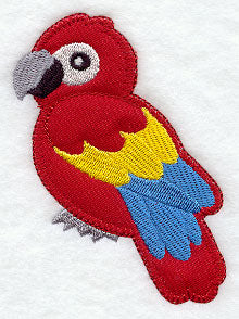 Scarlet Macaw (Heirloom Applique)
