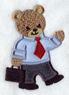 Bear in Dress Shirt (Applique)