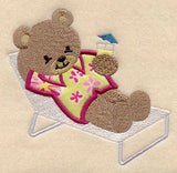 Bear in Hawaiian Shirt (Applique)