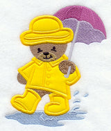 Bear in Rainy-Day Wear (Applique)