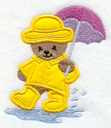 Bear in Rainy-Day Wear (Applique)