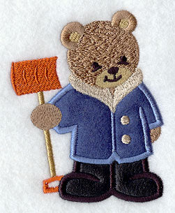 Bear in Winter Wear (Applique)