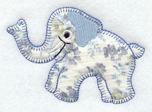 Elle the Elephant (Heirloom Applique)