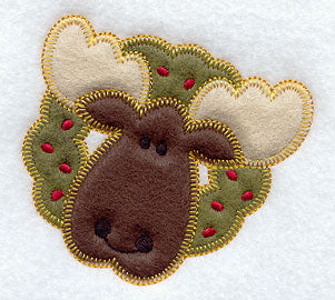 Christmas Moose (Heirloom Applique)
