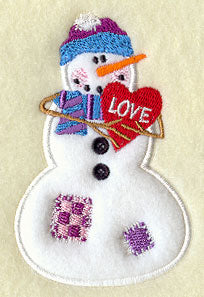 Love Snowman (Applique)