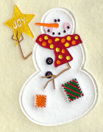 Joy Snowman (Applique)