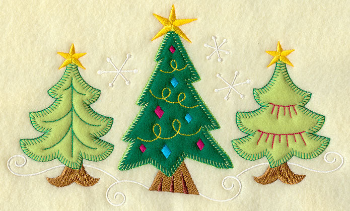 Vintage Tree Trio (Heirloom Applique)