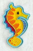 Deep Blue Sea - Seahorse (Applique)