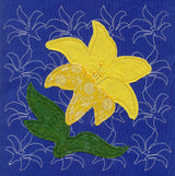 Lily Sashiko Square (Applique) (Single Run)