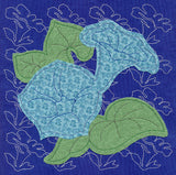 Morning Glory Sashiko Sq (Applique) (Single Run)
