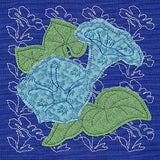 Morning Glory Sashiko Sq (Applique) (Single Run)