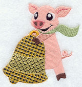 Polly Pig with Bell (Mylar)