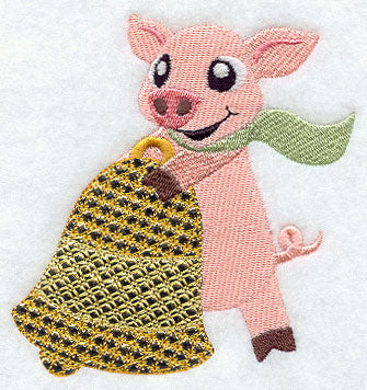 Polly Pig with Bell (Mylar)