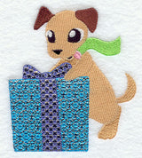 Perry Puppy with Present (Mylar)