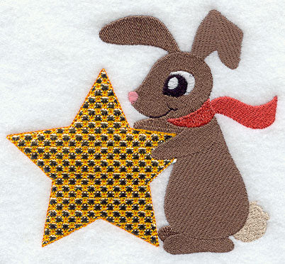 Tommy Bunny with Christmas Star (Mylar)