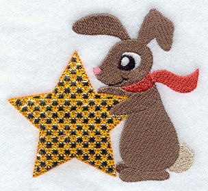 Tommy Bunny with Christmas Star (Mylar)