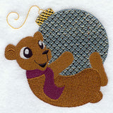 Barney Bear with Christmas Ornament (Mylar)