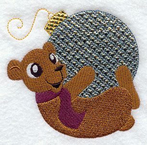 Barney Bear with Christmas Ornament (Mylar)