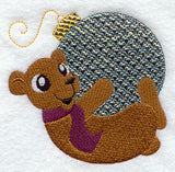 Barney Bear with Christmas Ornament (Mylar)