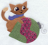 Katie Kitty with Christmas Ornament (Mylar)