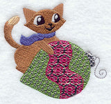 Katie Kitty with Christmas Ornament (Mylar)