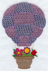 Hot Air Balloon with Flower Basket 1 (Mylar)