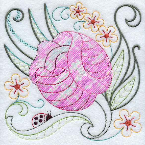 Flowers and Ladybug (Mylar)