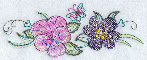 Flower and Butterfly Border (Mylar)