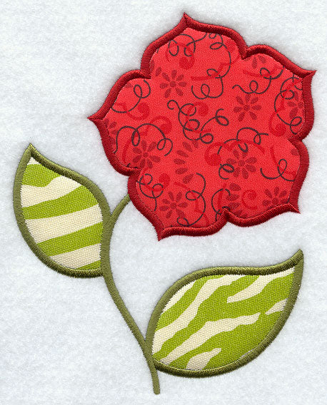 Fabric-Filled Flower 1 (Applique)