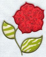 Fabric-Filled Flower 1 (Applique)