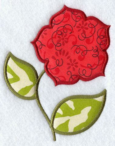 Fabric-Filled Flower 1 (Applique)