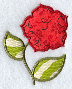 Fabric-Filled Flower 1 (Applique)