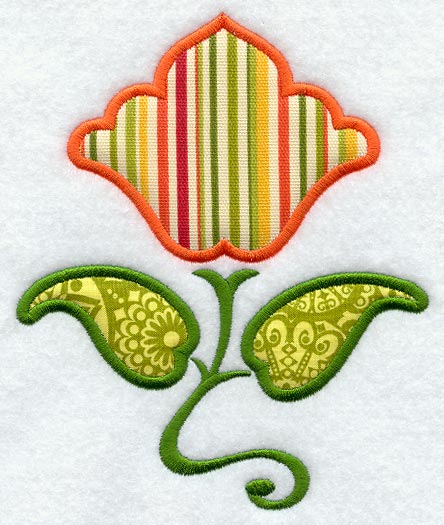 Fabric-Filled Flower 3 (Applique)