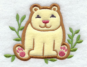Bear in Leaves (Applique)
