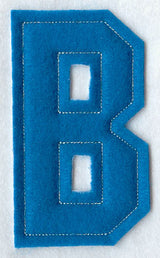 Collegiate Letter B (Crafty Cut Applique) (5 Inch)