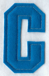 Collegiate Letter C (Crafty Cut Applique) (5 Inch)