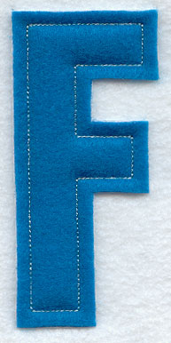 Collegiate Letter F (Crafty Cut Applique) (5 Inch)