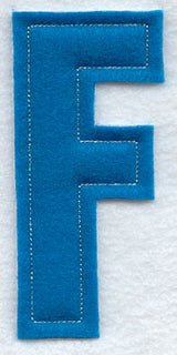 Collegiate Letter F (Crafty Cut Applique) (5 Inch)