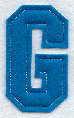 Collegiate Letter G (Crafty Cut Applique) (5 Inch)