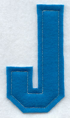 Collegiate Letter J (Crafty Cut Applique) (5 Inch)