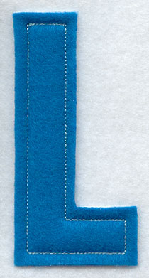 Collegiate Letter L (Crafty Cut Applique) (5 Inch)
