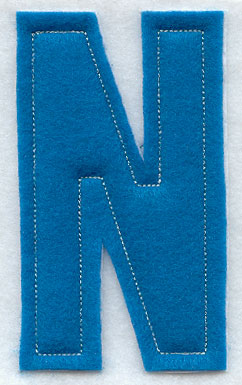 Collegiate Letter N (Crafty Cut Applique) (5 Inch)