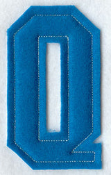 Collegiate Letter Q (Crafty Cut Applique) (5 Inch)
