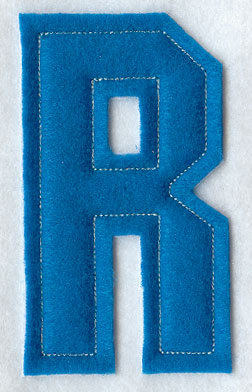 Collegiate Letter R (Crafty Cut Applique) (5 Inch) – Embroidery Library