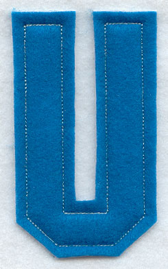 Collegiate Letter U (Crafty Cut Applique) (5 Inch)