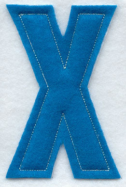 Collegiate Letter X (Crafty Cut Applique) (5 Inch)