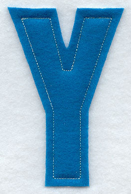 Collegiate Letter Y (Crafty Cut Applique) (5 Inch)