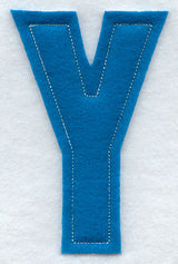 Collegiate Letter Y (Crafty Cut Applique) (5 Inch)