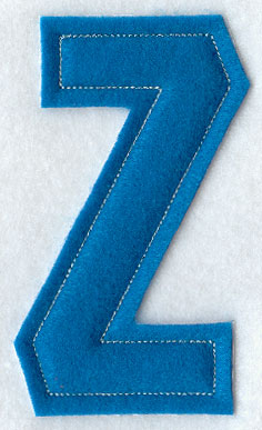 Collegiate Letter Z (Crafty Cut Applique) (5 Inch)